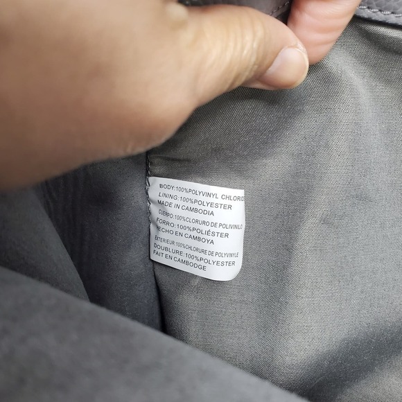 Steve Madden Tote Chain Embellished Shoulder Gray Bag - Picture 6 of 11